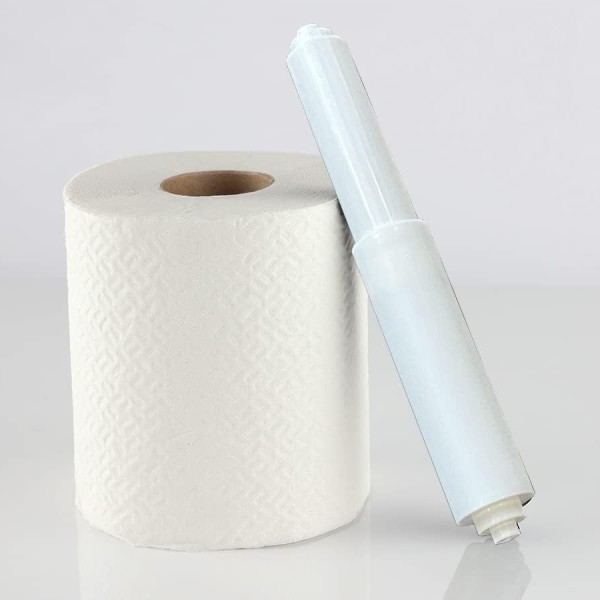 Slotfix Toilettenpapier-Achsen einfache Ausführung, Kunststoff federbelastet, weiß